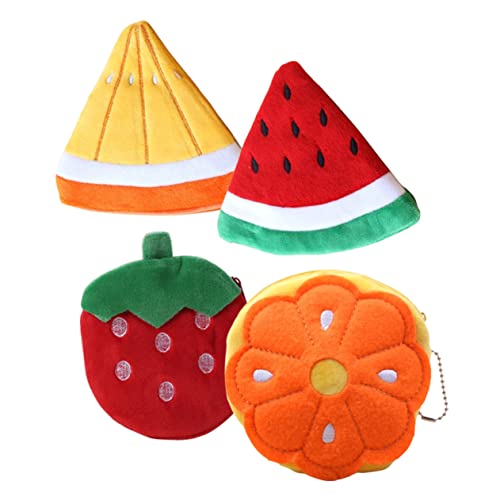 PartyKindom 4Pcs Cartoon Wallet Coin Purse with Hook Design for Boys Lightweight Coin Bag for Small Items Storage Daily Use