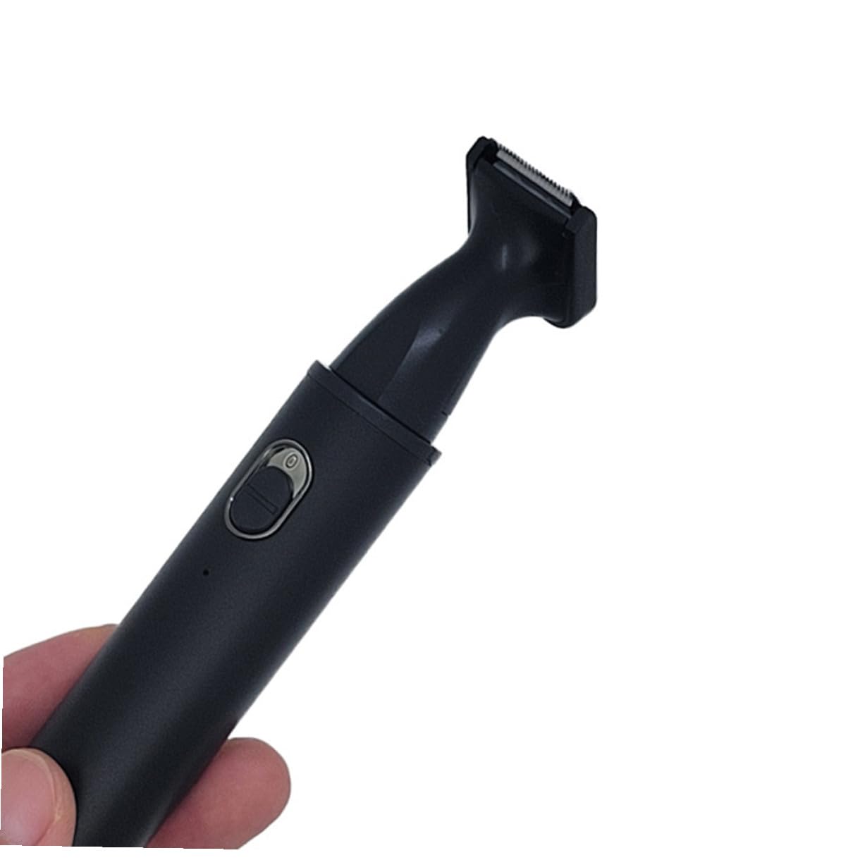 Rasoio Elettrico Uomo Chioma e Barba, Trimmer Nasale Nero | Lega di Alluminio e Abs, Rifinitura Precisa e Delicata, per Peli del Naso e Orecchio
