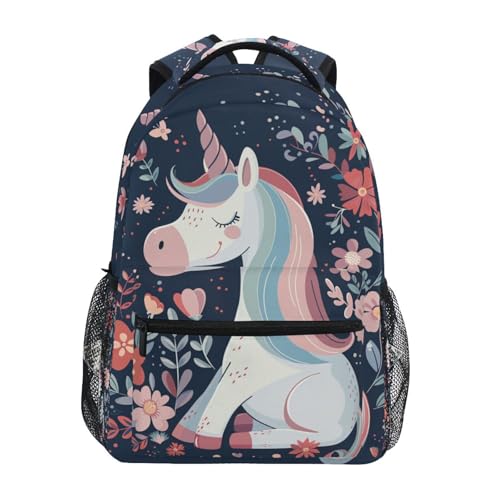 Sac à dos de livre anti-désordre licorne pour simplifier le rangement scolaire
