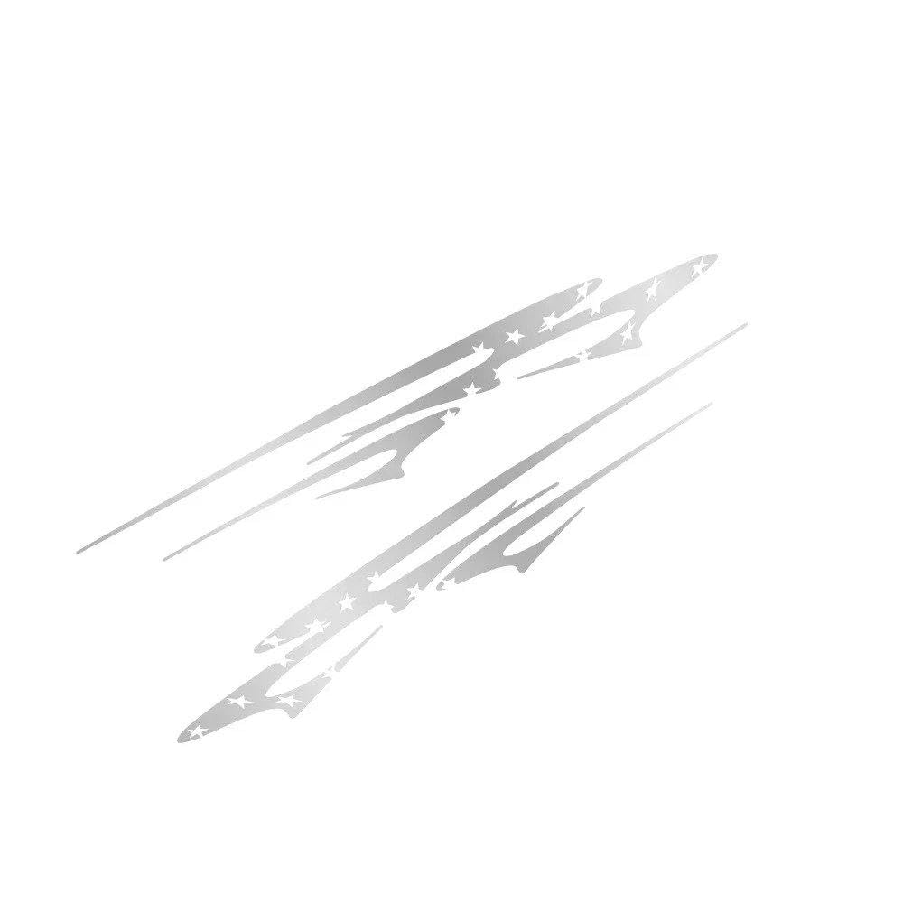 Car Universal Sticker Pickup Decal Decal(Matt Silver,for Double Cab)