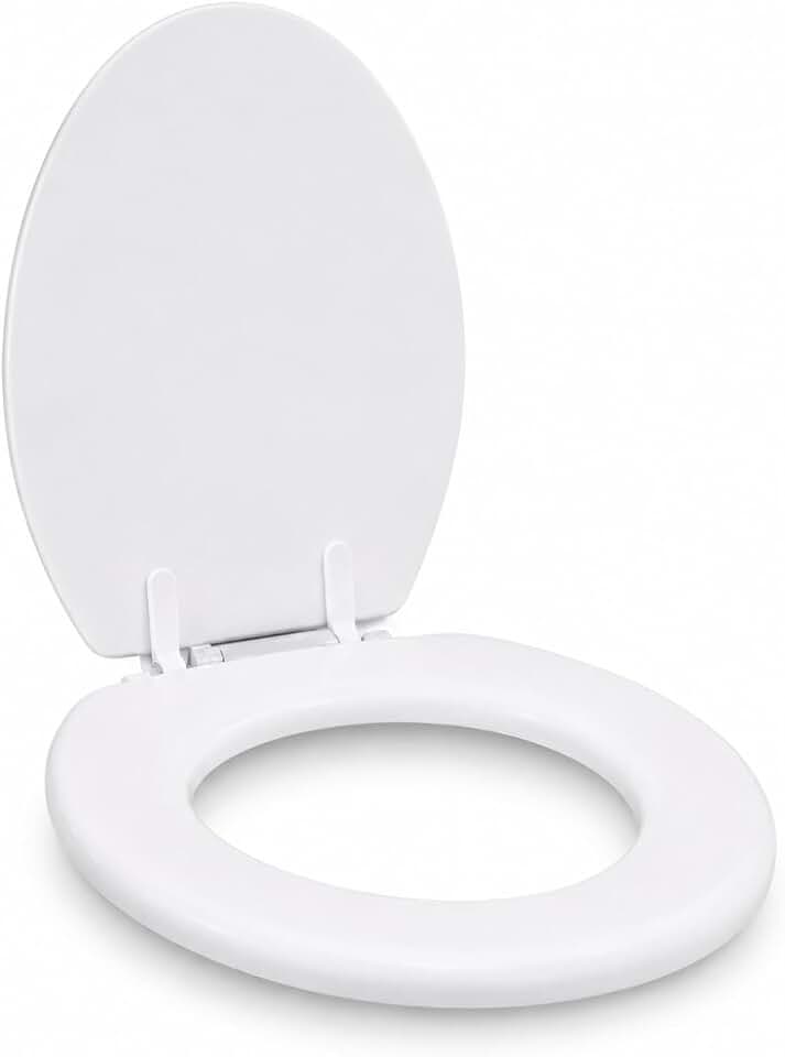 Assento Sanitário Almofadado Premium – Conforto Extra, Formato Oval Universal, Tampa com Fechamento Suave