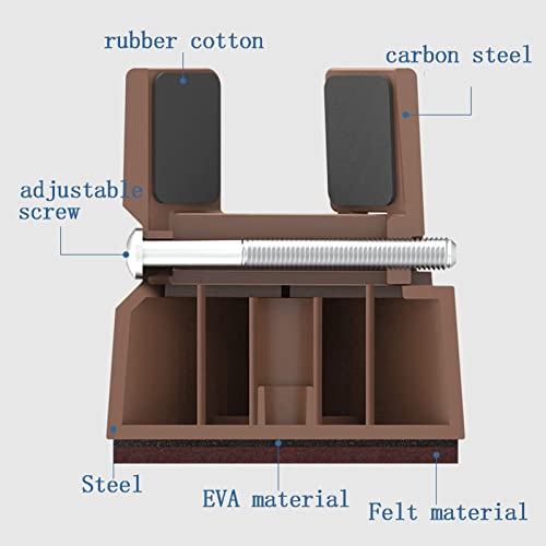 Pies de sofá y elevadores ajustables de 5 cm y 10 cm para patas de mesa 6