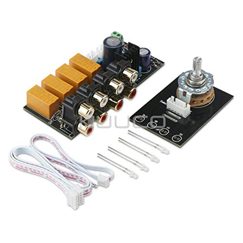 Davitu Electrical Equipments Supplies - 5 PCS/LTO AC 12 ~ 15V Controll Module 4 Channel Audio Switching Board/Audio Input signal Selector Relay Board + RCA