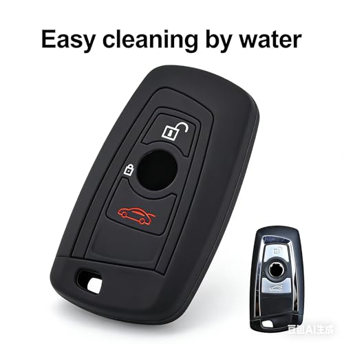 XUKEY Silicone Key Case Cover Key Fob Replacement Car Key Shell For BMW FOR BMW 3-Series 2009-2013 FOR BMW 5-Series 2009-2014 FOR BMW 7-Series 2009-2014 - Image 3