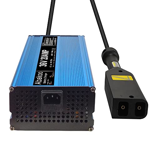 Abakoo 36V 20A Battery Charger Power Supply For Ezgo Ez-Go Txt 96-Up Golf Cart, With Powerwise D-Plug Style #TOP5