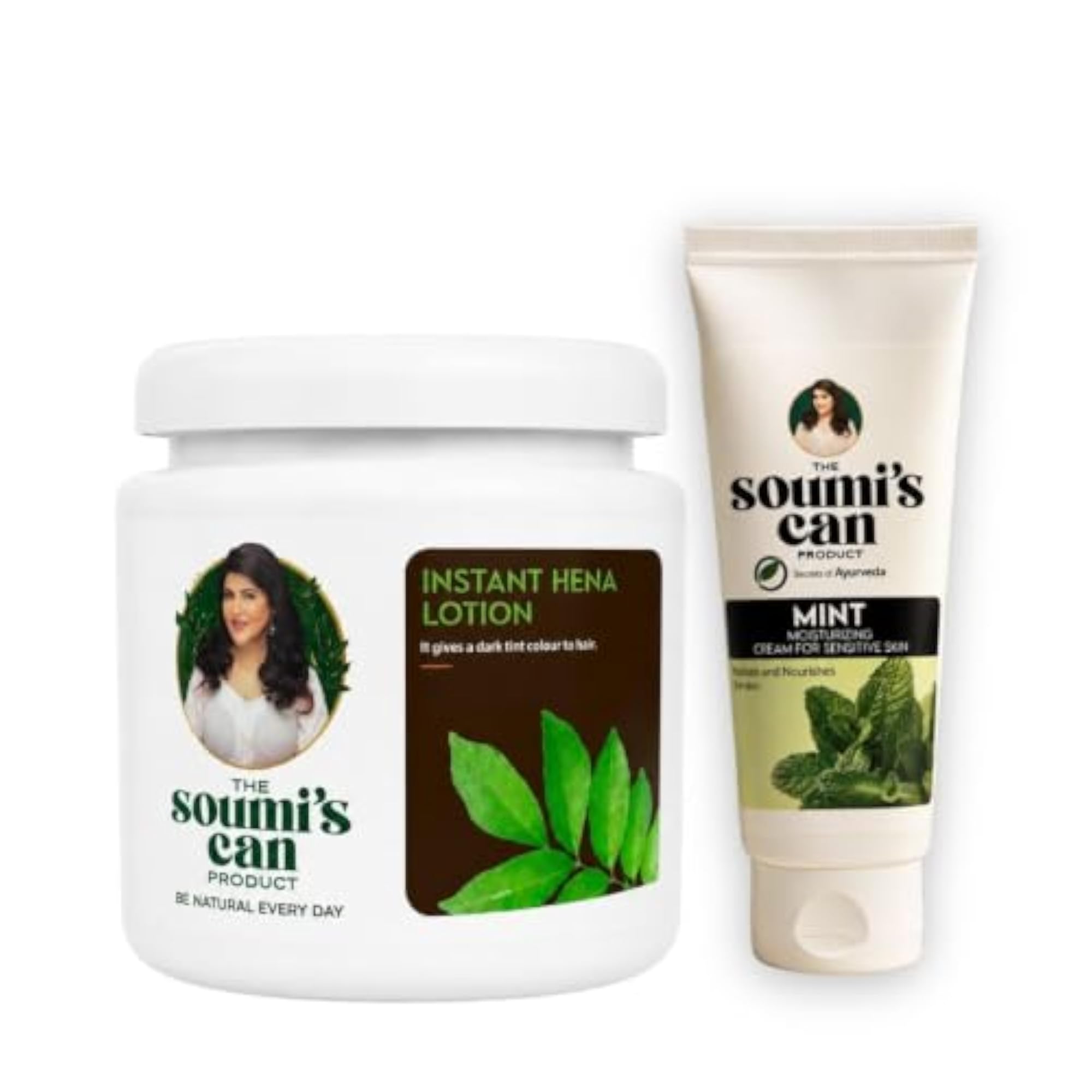 Instant Hena Lotion & Mint Moisturizing Cream Combo