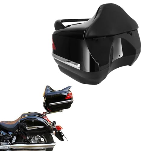 Boîte arrière et porte-bagages moto pour de longues randonnées en custom et chopper