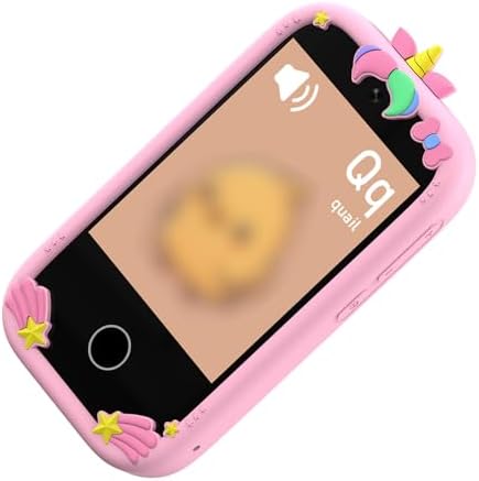 CHICIRIS 32GB Bellekli Renkli Ekranlı Çocuk Akıllı Telefonu MP3/MP4, Erkek Kızlar Için Yapboz Oyunları Kamerası, Harika Doğum Günü Hediyesi (PINK) - Görsel 3
