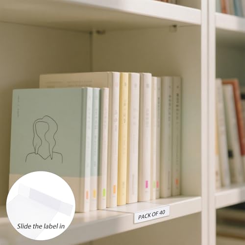 Porte-étiquette bibliothèque transparent pour organiser votre bureau à la maison