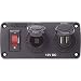 Below Deck Charging Panel - 2.1A Dual USB Charger & 12V Socket
