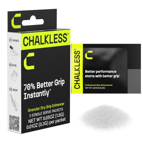 Image of Chalkless Grip Enhancer - Premium Liquid Chalk Alternative & Less Mess Hand Chalk for Weightlifting, Powerlifting, Yoga, Gaming, Climbing, and More, Non-Toxic Long-Lasting & Reliable