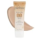 pūrlisse Perfect Glow BB Cream SPF 30: Clean & Cruelty-Free, Medium Flawless Coverage, Hydrates with Jasmine | Light 1.4oz