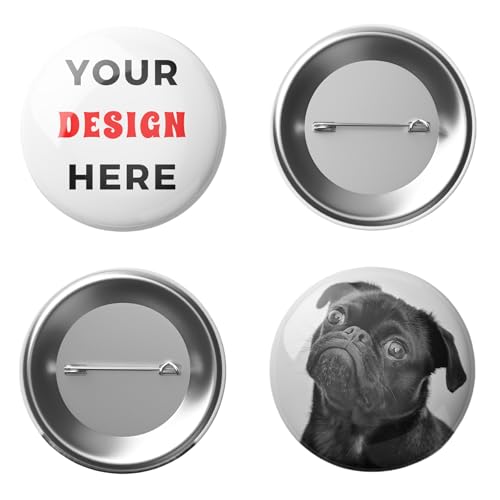 Individuelle personalisierte Knöpfe Massen-Pins mit Name Logo Foto oder Text runde Namensschilder für Kleidung Werbeaktionen Geschenke Partys und Veranstaltungen
