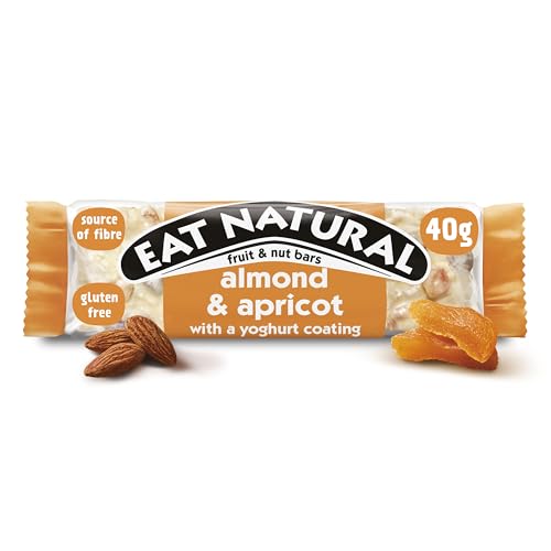 Eat Natural Almond & Apricot with a Yoghurt Coating Fruit & Nut Bars, 3 x 40 g