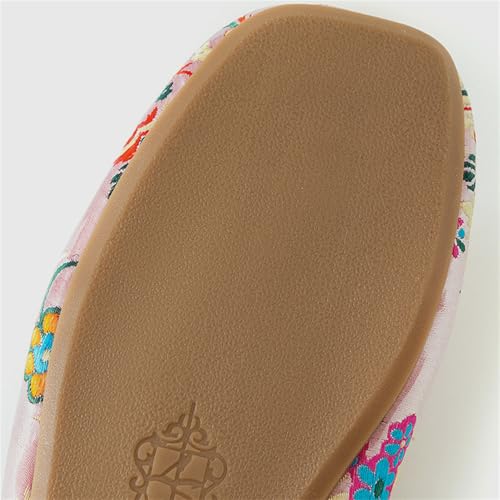 Chinese Slippers for Women Embroidered Flower Upper Silk and Fuzzy Plush Lining Warm Cozy Non-Slip Flat Shoes Indoor4