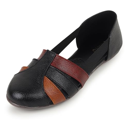 Image of SELBRO round toe Flat fashionable womens & girls sandals for casual and formal wear SND-12