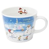 「 PEANUTS スヌーピー 」 世界旅行 北の大地 JAPAN マグカップ コップ 直径約10×高さ約8cm 容量約340ml 電子レンジ 食洗機対応 日本製 889479