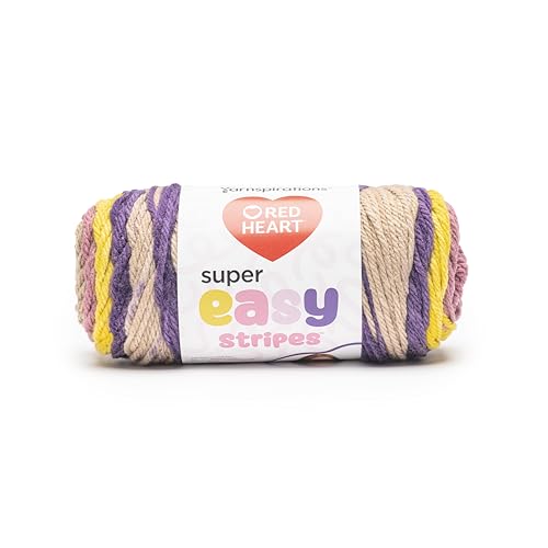Red Heart Super Easy Yarn for Crocheting and Knitting, Iris Blooms, 3-Pack