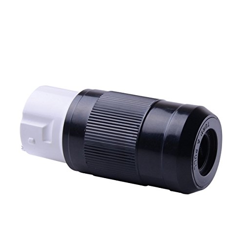 50 AMP RV Power Cord Locking Shore Connector Replacement End Marine Twist Lock (50 Amp Connector)