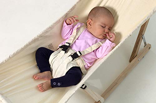 Amazonas Koala Baby Hangmatset, Hangmat en Frame, 161 x 45 x 55 cm, 0-9 Maanden tot 15 kg, Beige - Afbeelding 5