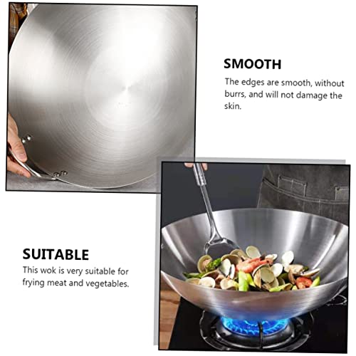 Wok de acero inoxidable SOLUSTRE con asas, grande miniatura 7