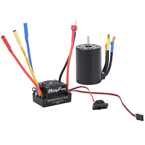 3650 3900KV RC Car bezszczotkowy silnik 60A Wodoodporny zestaw ESC Pasuje do akcesoriów do ciężarówek 1/10 RC