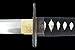 MAKOTO Handmade Sharp Katana Japanese Samurai Sword, Black, Choose Your Tsuba (Square Dragon)