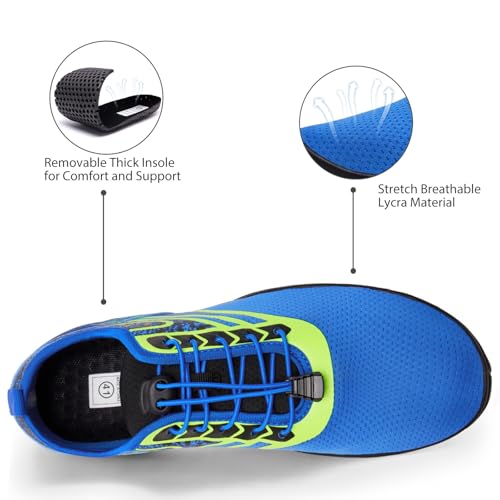 Image of WateLves Water Shoes Mens Womens Barefoot Beach Swim Shoes Quick-Dry Aqua Socks Pool Shoes for Surf Yoga Water Aerobics