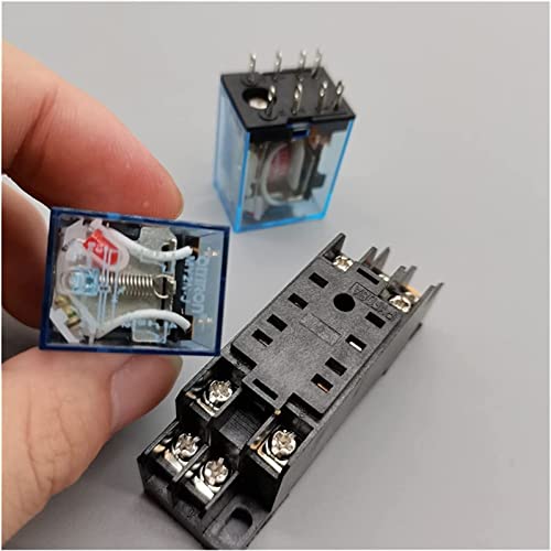 Relé electromagnético MY2NJ de bobina AC220V con micro interruptor DPDT de 8 pines 4