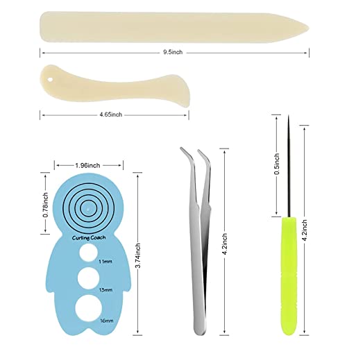 Paper Quilling Tools, 12 Pack Assorted Sizes Rolling Curling Quilling Needle Pen For Art Craft Diy Paper Cardmaking Project #TOP2