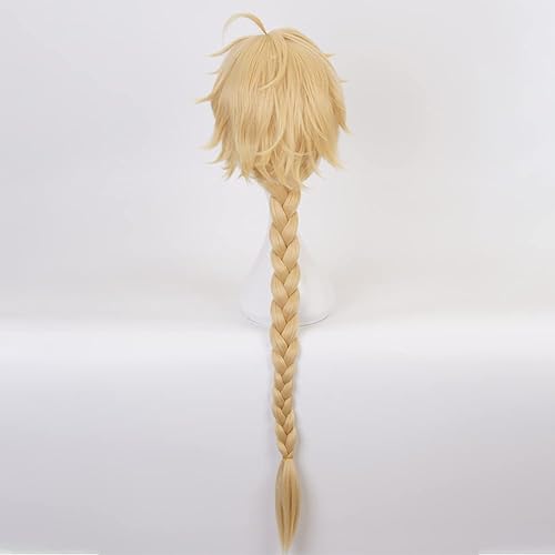 Vista 118 de Peluca Lumine, Genshin Impact Lumine Cosplay peluca con gorra de peluca