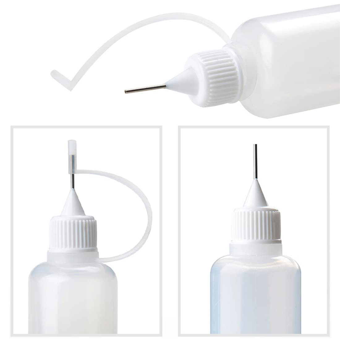Applicatori Di Precisione Per Liquidi - 6 Flaconi Con Ago, 5ml, Per Colla, Inchiostro, Oli - Foto 8