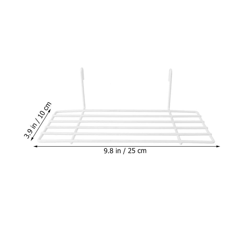 Image of Iron Frame Bird Cage Perch Shelf with Hanging Hooks - Sturdy Wire Platform for Perching, Climbing & Resting - for Small to Medium Parrots, Cockatiels, Finches