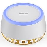 JANKOR White Noise Machine and Bluetooth Speaker, Sleep Sound Machine with 32 High Fidelity...