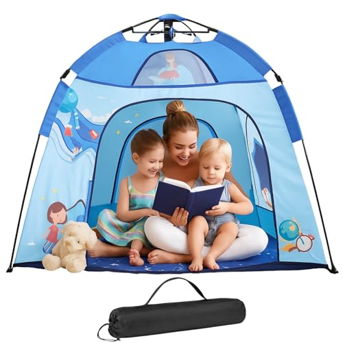 PARVULI Tienda de Campaña Infantil – Casita de Juegos para Niños y Niñas, Espacio Seguro y Divertido para Jugar en Casa o Exterior, Fácil de Montar y Plegar