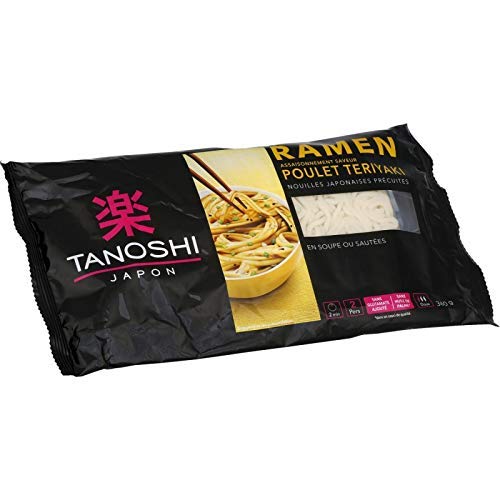 Tanoshi – Ramen pollo teriyaki 360 g – 3 unidades