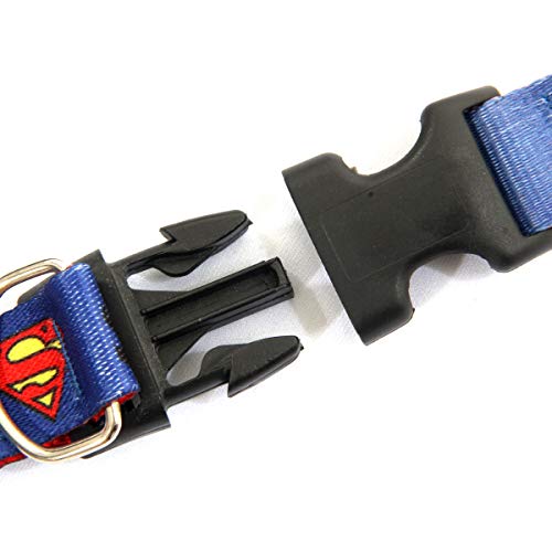 Coleira Para Cachorro Superman - Sula Pet - Azul/Vermelho 70191-G