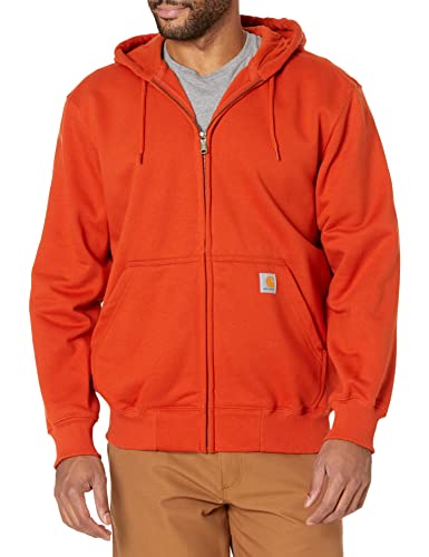 Image of Carhartt Men's Rain Defender Rutland Thermal Lined Hooded Zip Front Sweatshirt