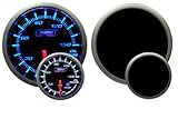 Oil Pressure Gauge-with Peak and Warning Electrical Blue/white Premium Series 52mm (2 1/16