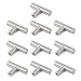 Produktbild Meisax 10X Schrankgriffe Edelstahl T Möbelgriffe Relinggriffe Schublade Kommode Stangengriff 5cm Kleiner Griff (Bohrlochabstand: 0 mm)