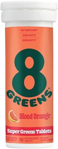Miniatura 1 de 8Greens Tabletas efervescentes de melón superalimento diario vitaminas súper verdes veganas sin gluten sin OMG para apoyo inmunológico paquete de 3