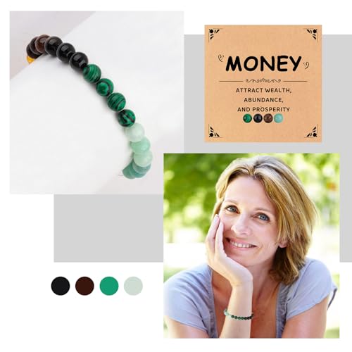 Pulsera de Cristal Sanador de 8 mm Protección y Suerte miniatura 4