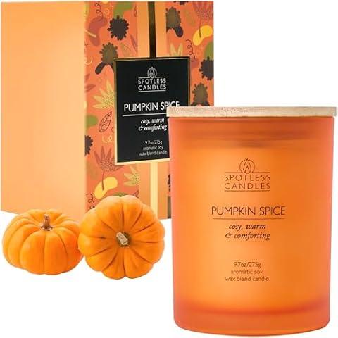 Spotless Leopard Pumpkin Spice Candle in Gift Box Cover