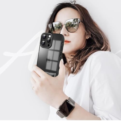 Image of KARWAN Back Cover|iPhone 16 Pro Back Cover |Polycarbonate Material| Full Camera Protection |Perfectly Fit| Case for iPhone 16 Pro - Black