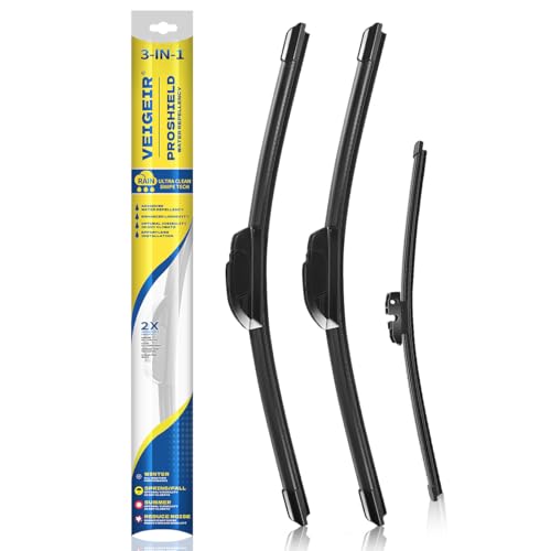 Windshield Wiper Blades Compatible with Ford Expedition Lincoln Navigator 2018 2019 2020 2021 2022 Original Factory Quality Front Rear Wipers Blade Set for My Car - 22" 22" 11"(A283H) (Pack of 3)