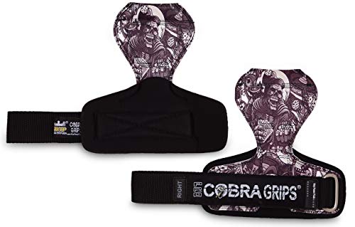 Image of Cobra Grips Weight Lifting Gloves with Adjustable Neoprene Padded Wrist Wraps - Heavy Duty Alternative to Power Lifting Hooks for Deadlifts