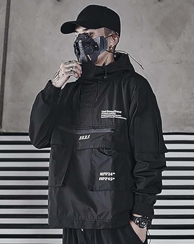 Image of Niepce Inc Japanese Streetwear Zip Up Windbreaker Jackets for Men