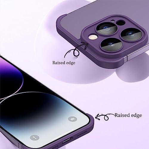 Luxury Corner Edge Pad Lens Protector for iPhone Series, Anti-Fall Silicone Phone Lens Case for iPhone 14/13/12/11Pro MAX (Blue,for 14 Plus)