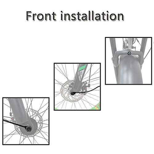Fahrrad Schutzblech Schnee-Fahrrad-Fender 26 * 4,0-Zoll-Kotflügel volle Abdeckungsflügel for Fettes Fahrrad-Teil Eisenmaterial stark langlebig