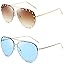 A13:2 Packs-gradient Tea+transparent Blue Lens